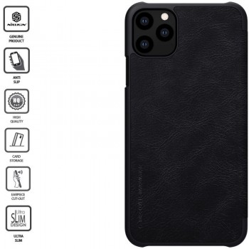 Odinis dėklas Nillkin qin serijos - juodas (IPHONE 11 PRO)